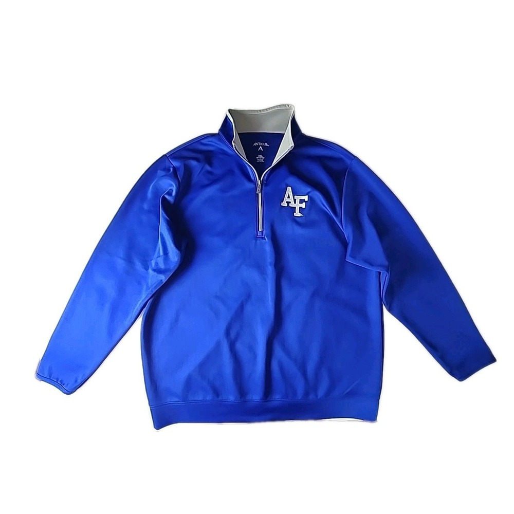 Air Force Falcons Colosseum Athletics Blue 1/4‎ Zip Sweatshirt Men's 2XL NWOT